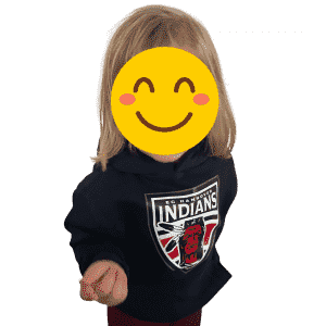 Kinder-Hoodie „Indians“ NAVY